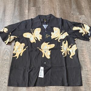 Needles Black and Yellow Butterfly Dress Shirt